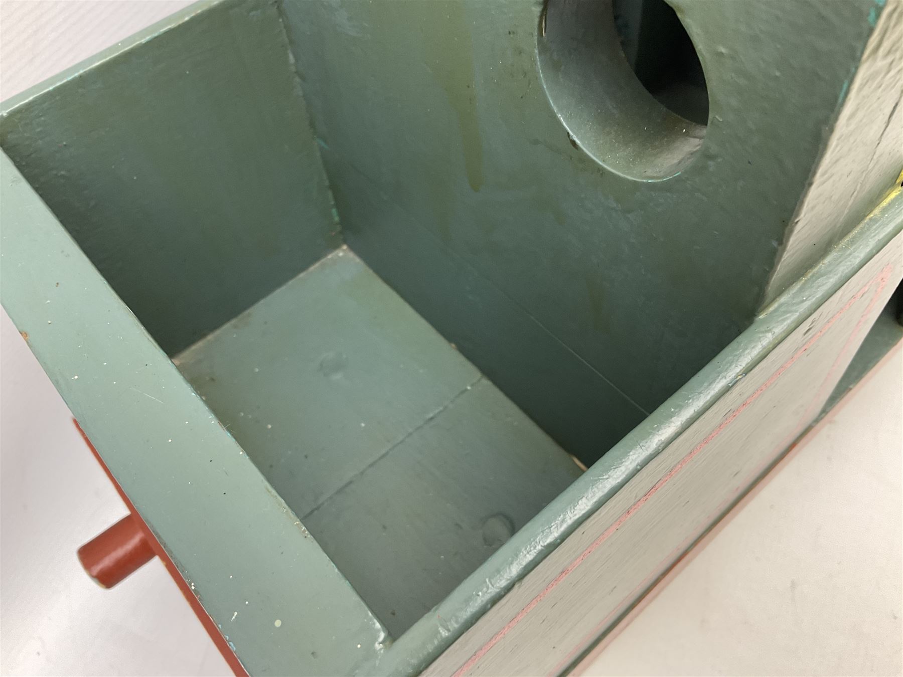 Large scratch-built wooden model of Thomas the Tank Engine L82cm