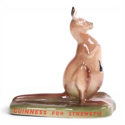Guinness advertising by Carlton Ware, comprising Guinness for Strength man pulling a cart, My Goodness - My Guinness Ostridge  and Guinness for Strength Kangaroo 