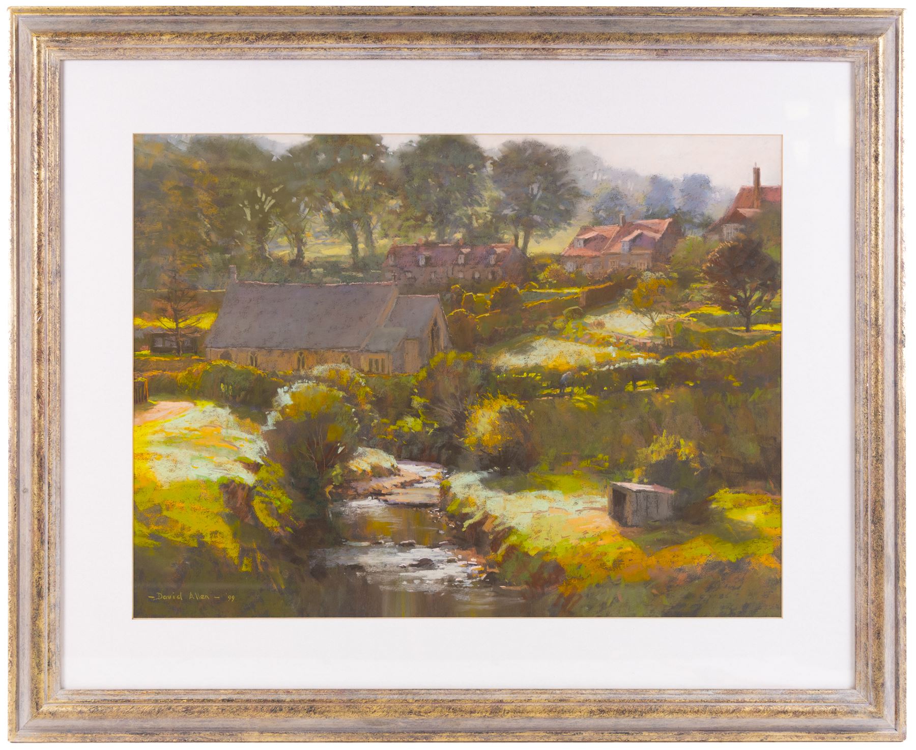 David Allen (British 1945-): 'Sandsend Valley', pastel signed and dated '99, titled verso 44cm x 59cm
Provenance: gifted to the vendor by the artist