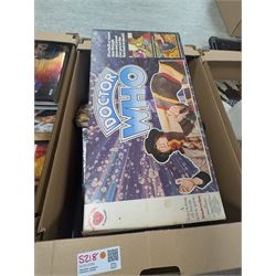 Large collection of Sci-Fi books and ephemera, including Star Wars, Star Trek and Doctor Who novels, in four boxes