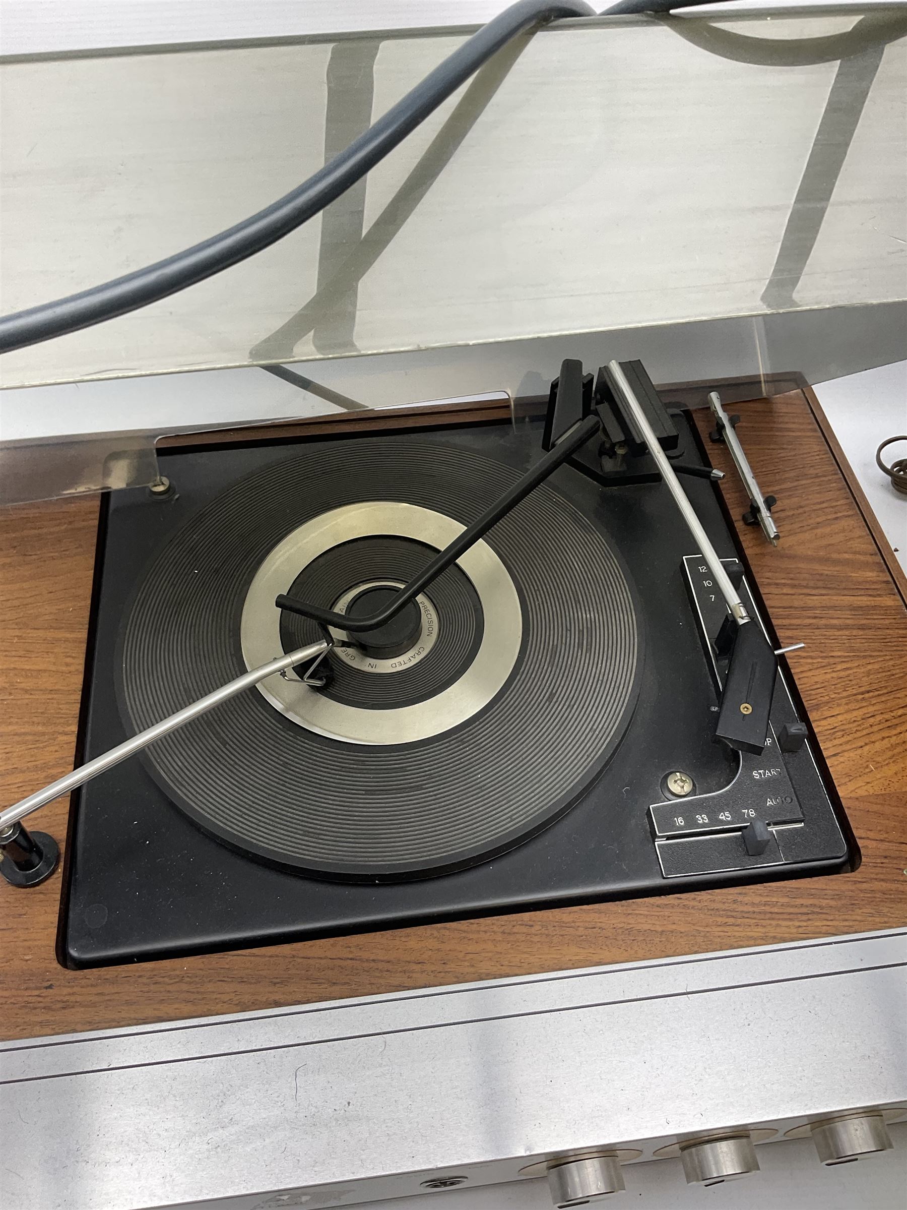 Ultra Group Stereo turntable and two speakers 