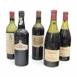 Mix red wine; Grand Vin de Chateau Latour 1953 Premier Grand Cru Classe, Pauillac, Chateau...