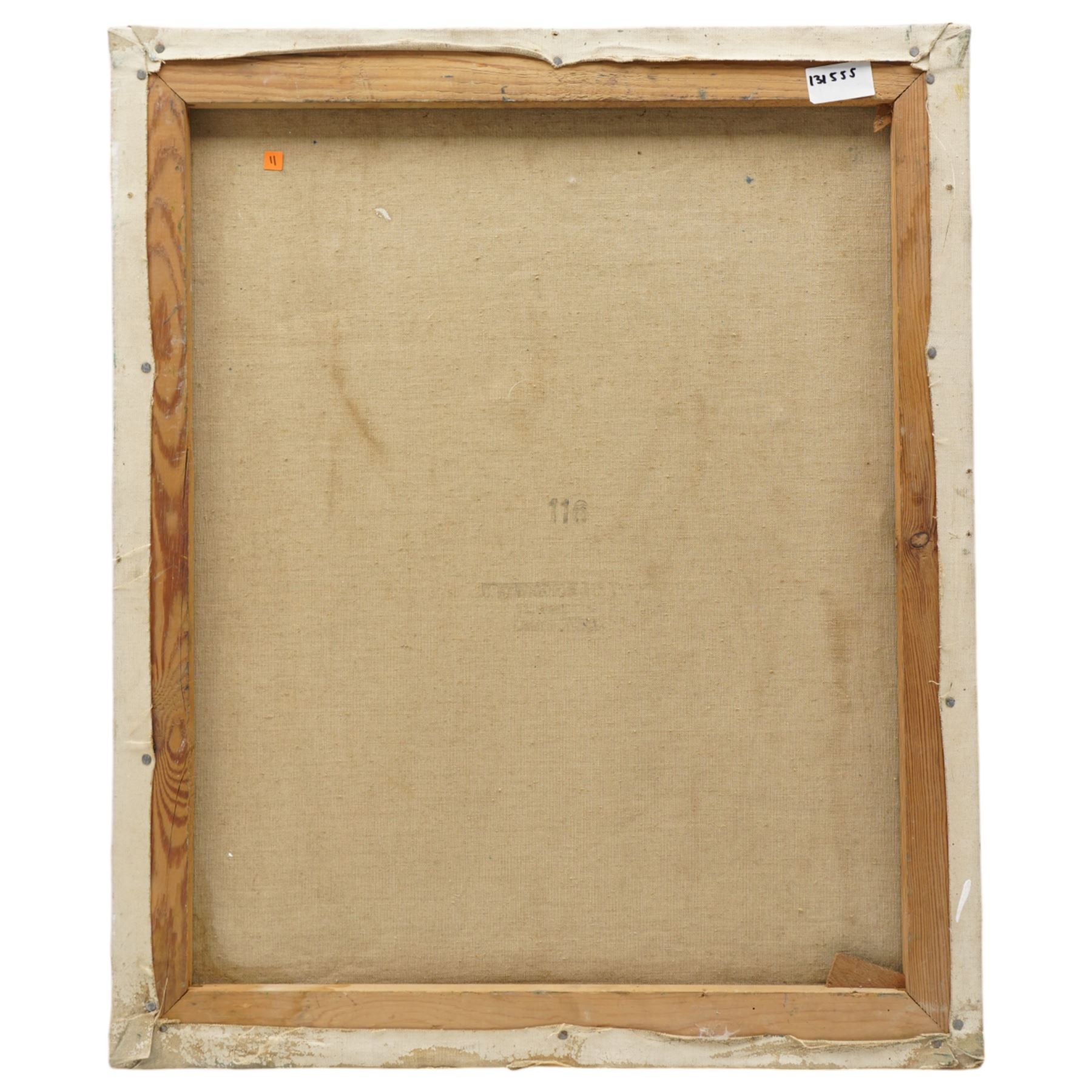 John Gilbey Bowles (British 1929-2011): Portrait of a Boy Wearing a Green Jumper, oil on canvas unsigned 61cm x 51cm (unframed)