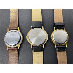 Five automatic wristwatches including Spaceface, Le Cheminant, Precimax, Silvana and Hudson and five manual wind wristwatches including Titus, Rone, Laco, Roamer and Zodiac