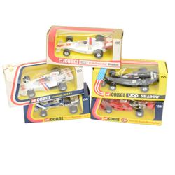 Collection of diecast Formula 1 and similar racing cars, comprising 1:14 scale Burago Lotus JPSMK4, eleven Corgi examples including 154 John Player Special Lotus, 155 Shadow and 159 Patrick Eagle Racing Car and five Yaxon Racing Team examples, all boxed