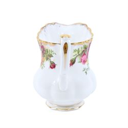 Royal Albert Old Country Roses tea set, comprising cake stand, milk jug, seven dessert plates, seven cups and ten saucers 