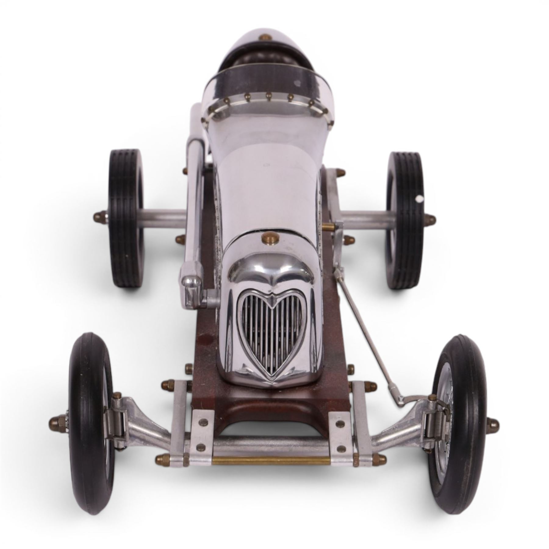 Authentic Models Bantam Midget model car, in chrome, L48cm, H19cm