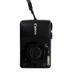 Six Canon compact digital cameras, comprising Ixus L-1, Ixus 850 IS, Ixus Z90, Ixus 960 IS, Powershot A1200 and Powershot A540, three with boxes