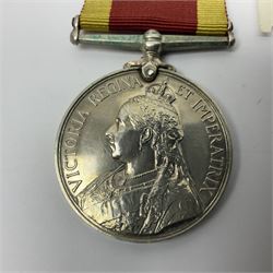 Victoria China War Medal 1900 awarded to J.T. Tosh A.B. H.M.S. Bonaventure; with ribbon