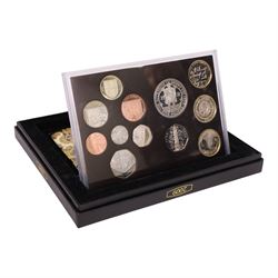 The Royal Mint United Kingdom 2009 proof coin set, including Kew Gardens fifty pence, boxed with certificate
