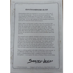 John Seery-Lester (British/American 1946-): 'Ranthambhore Rush', limited edition print No.215/950 pub. 1992 signed and numbered in pencil 58cm x 70cm