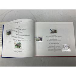 Stamps including Great British Queen Elizabeth II Royal Mail first day covers mostly with special postmarks, various mint pre and post decimal mint stamps, Isle of Man TT100 book by Mick Duckworth complete with stamps, World stamps etc, housed in various albums/folders and loose, in one box