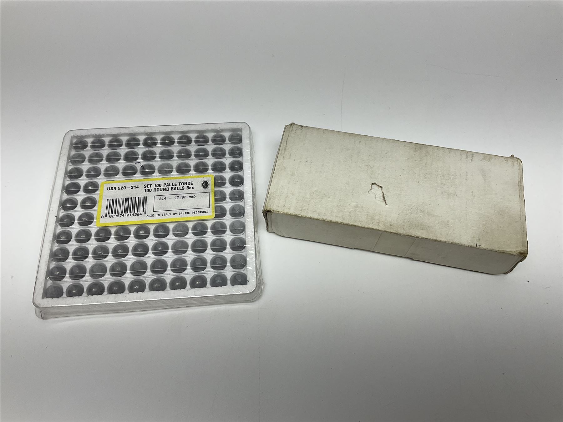 SECTION 1 FIRE-ARMS CERTIFICATE REQUIRED - Spanish Ardesa percussion vest pocket Derringer pistol, .31 cal. black powder; single shot; 6cm barrel; all brass body with white grips; no.14-13-013682-10 with Spanish certificate dated 2010 and box of one hundred balls