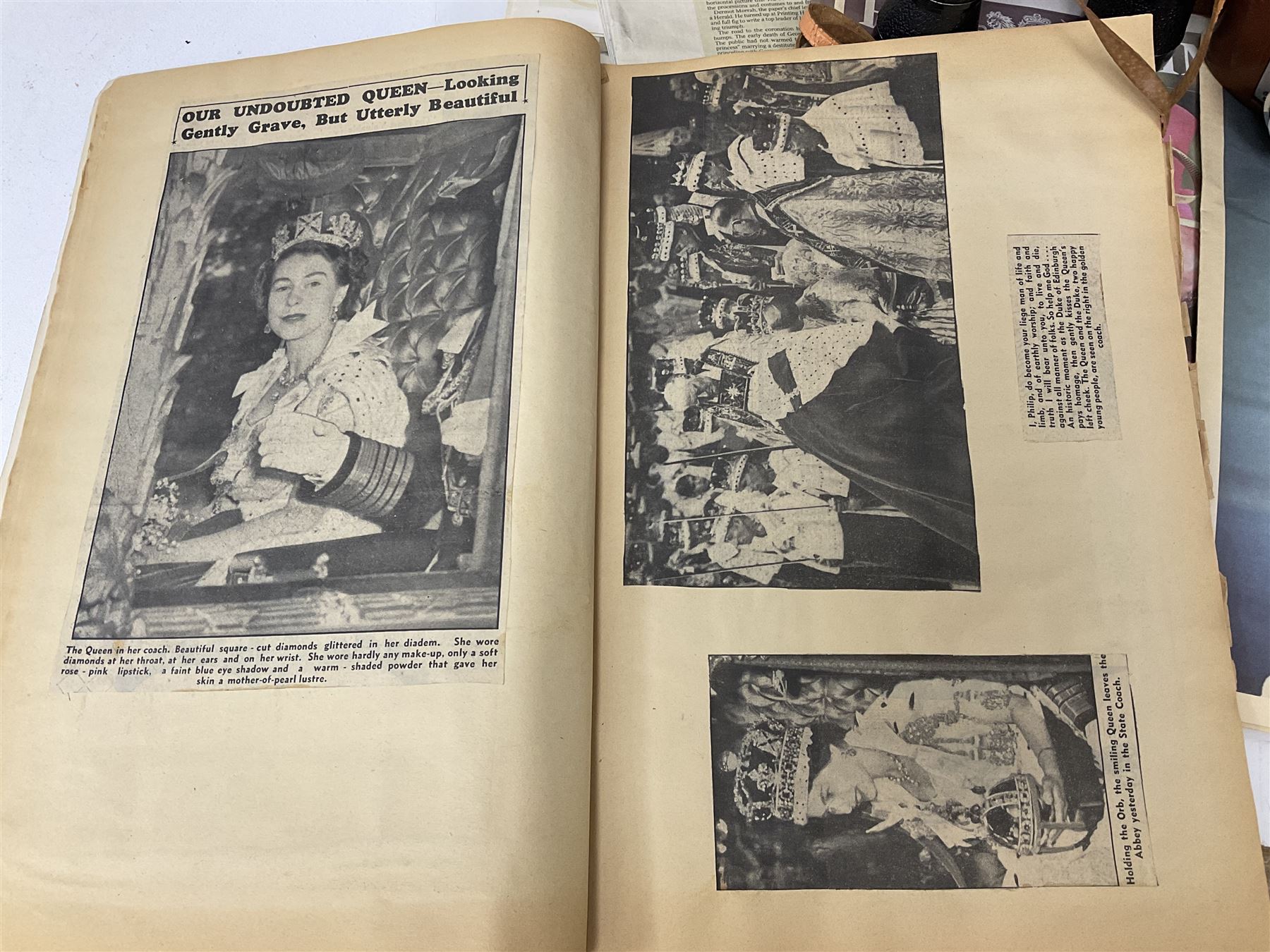 Pair of Zenith 8x40 Field binoculars together with Agfa camera with Silette lens, both in cases, and quantity of commemorative newspaper ephemera to include The Illustrated London News Record of the Glorious Reign of Queen Victoria
