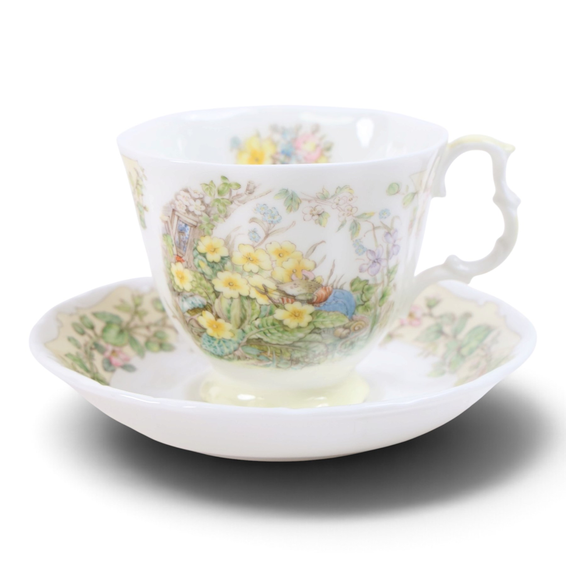 Royal Doulton Brambly Hedge Afternoon tea sets, for Spring, Summer and Autumn, together with winter plate and saucers and two trinket dishes   