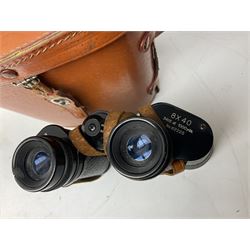 Quantity of binoculars for spares and repair, to include Cogswell & Harrison Primic 8x30, Prinz 8x30, Telstar 35x60, Zeiss Wetzland 8x40 etc