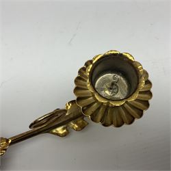 Pair of gilt wood single branch wall sconces, H40cm