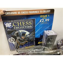 Eaglemoss DC Chess Collection - thirty=-two magazines with models each as issued in unopened plastic bags (32)