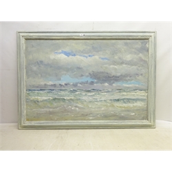  Neil Tyler (British 1945-): 'An Easterly Breeze Scarborough', oil on board signed 60cm x 90cm  