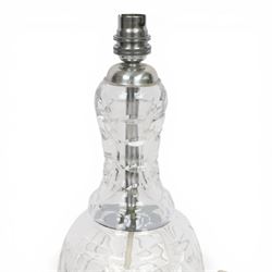 Waterford glass table lamp, H38cm