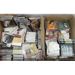 Quantity of predominantly classical music CDs, including Andrea Bocelli, Mozart, Debussy etc