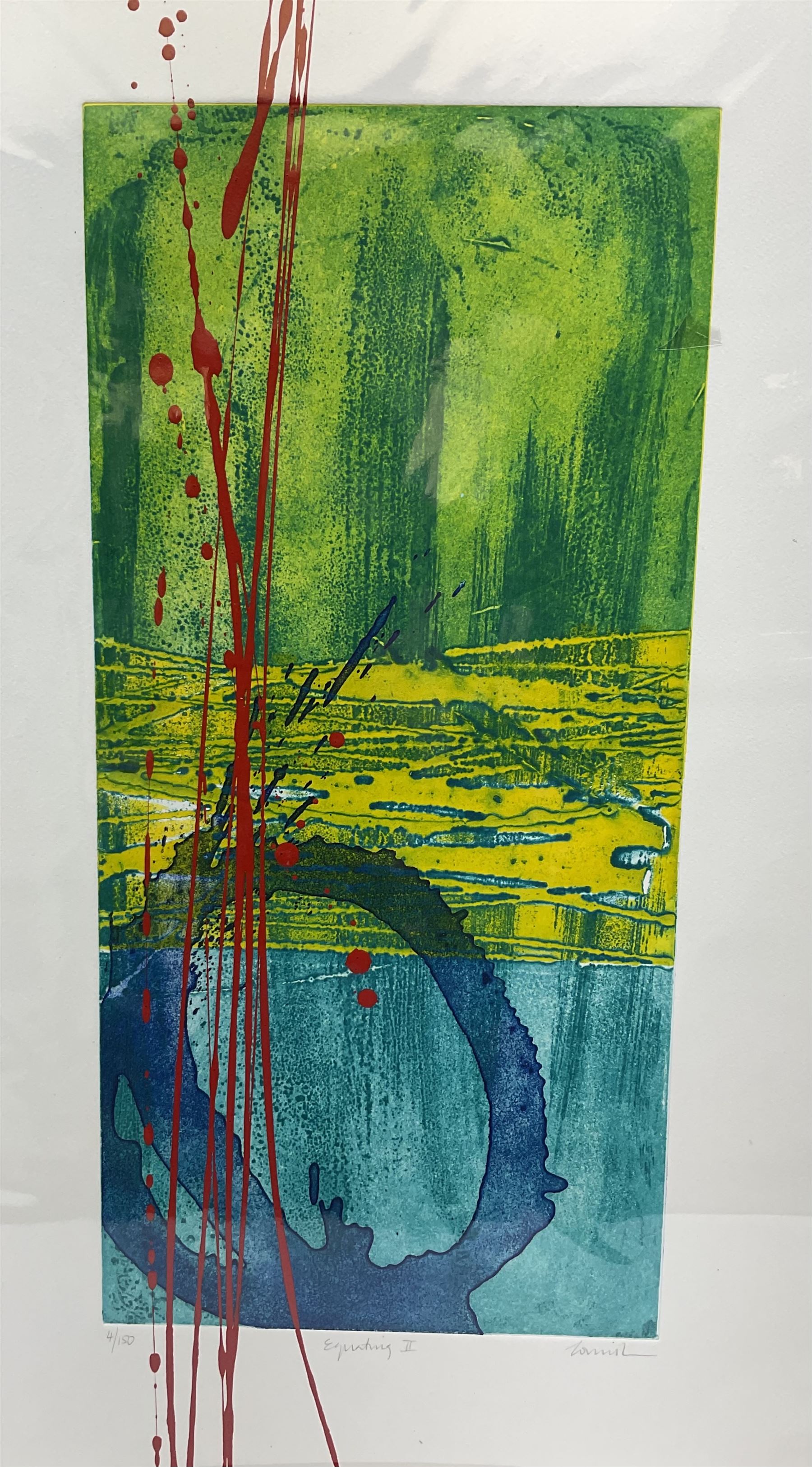 Charlotte Cornish (British 1967-): 'Equating II', screenprint signed titled and numbered 4/150 in pencil 76cm x 47cm (unframed)