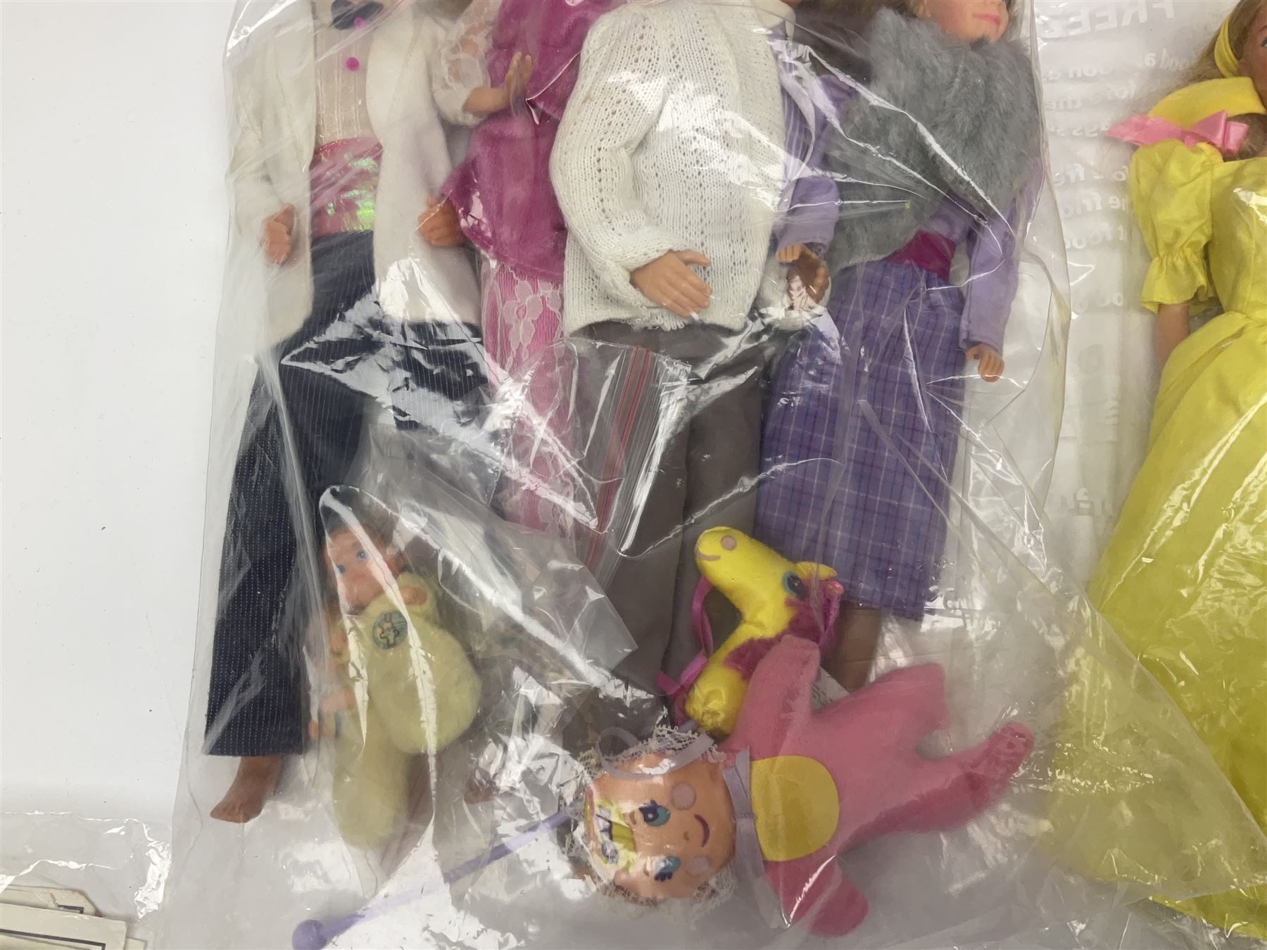Barbie - 1980s fashion dolls comprising Tropical, Crystal, Barbie & Ken Rock Stars, Barbie & Ken with two babies; Barbie & child in matching yellow dresses, Pink 'n' Pretty and Barbie & Ken with Grandma, Grandpa and twins; all unboxed (17)