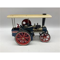 Wilesco steam roller traction engine, boxed