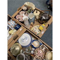 Quantity of ceramics to include Beswick foals, Nao figures, Ringtons novelty teapot, Sylvac etc