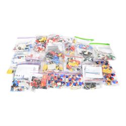 Thirty vintage Lego Classic Town unbuilt sets, including no. no. 6663 Wave Rebel, no. 6536...