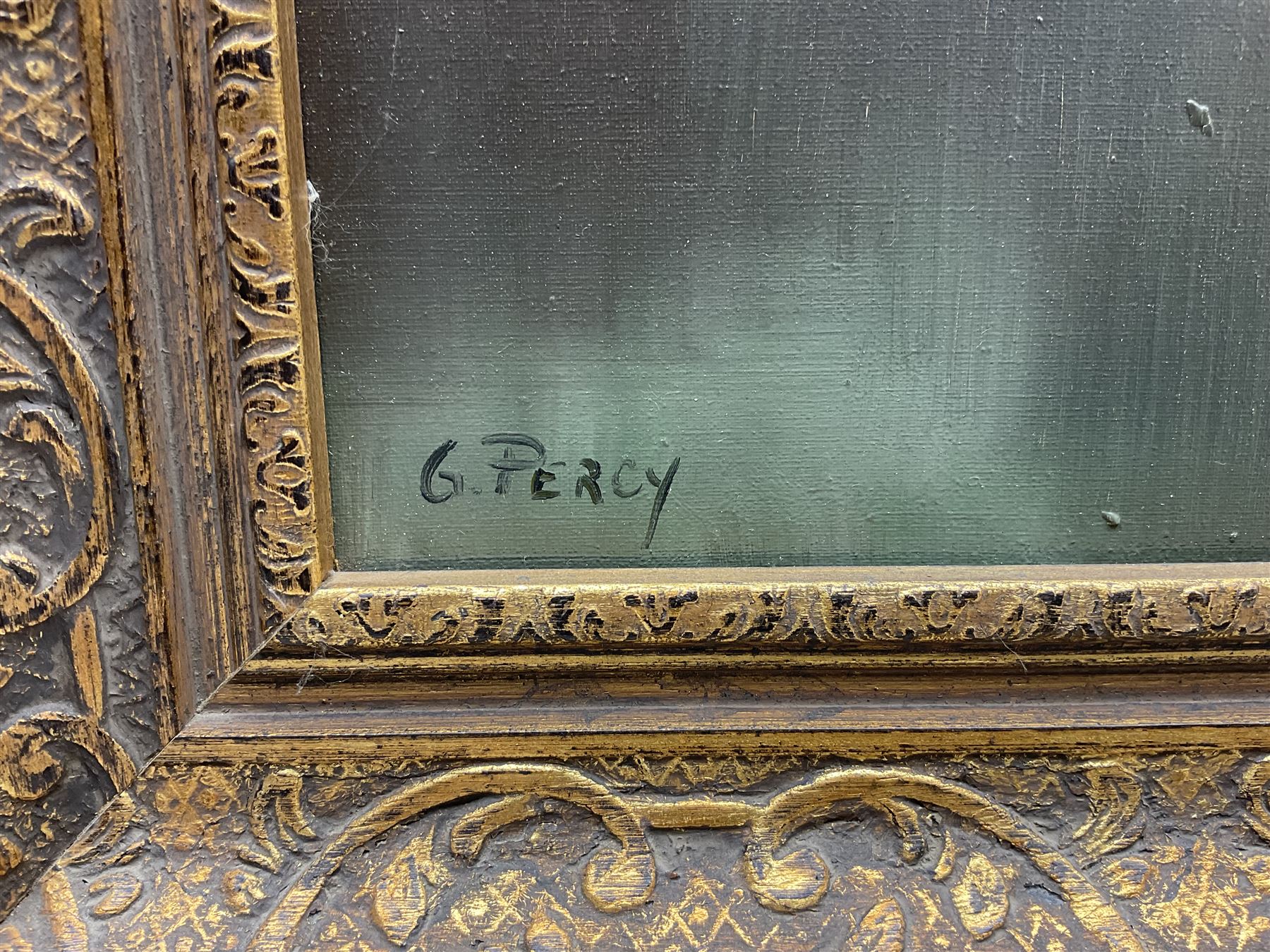 Charles Percy (French 1930-): Winter Landscape, oil on canvas signed 44cm x 54cm