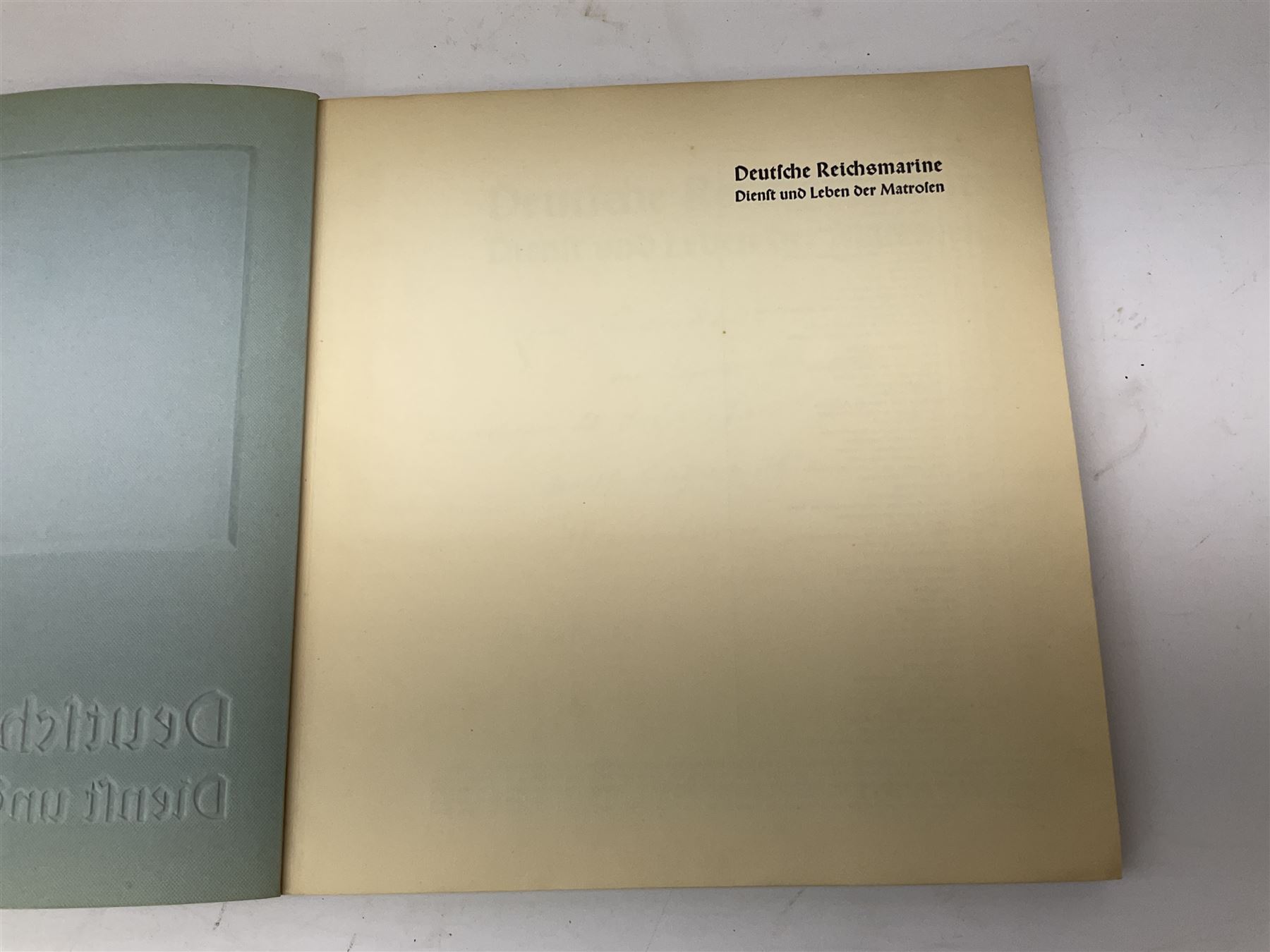 General De Fonclare: L'Armee Francaise A Travers Les Ages - L'Infanterie. Paris 1930. Hand coloured plates. Original card binding loose in later folder; Chaperon Eugene: Le Soldat Francais. Paris Ndc1895; and Deutsche Reichsmarine Dienst Und Leben Der Matrosen cigarette card album c1936 (3)