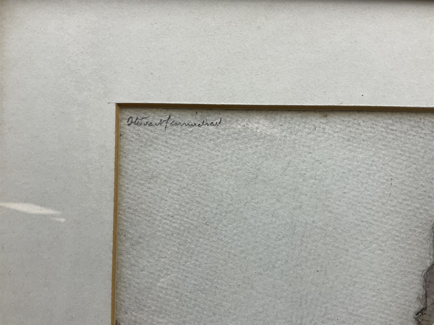 Stewart Carmichael (Scottish 1869-1950): Village Nun in Ghent Belgium, watercolour signed and dated, labelled verso 37cm x 37cm