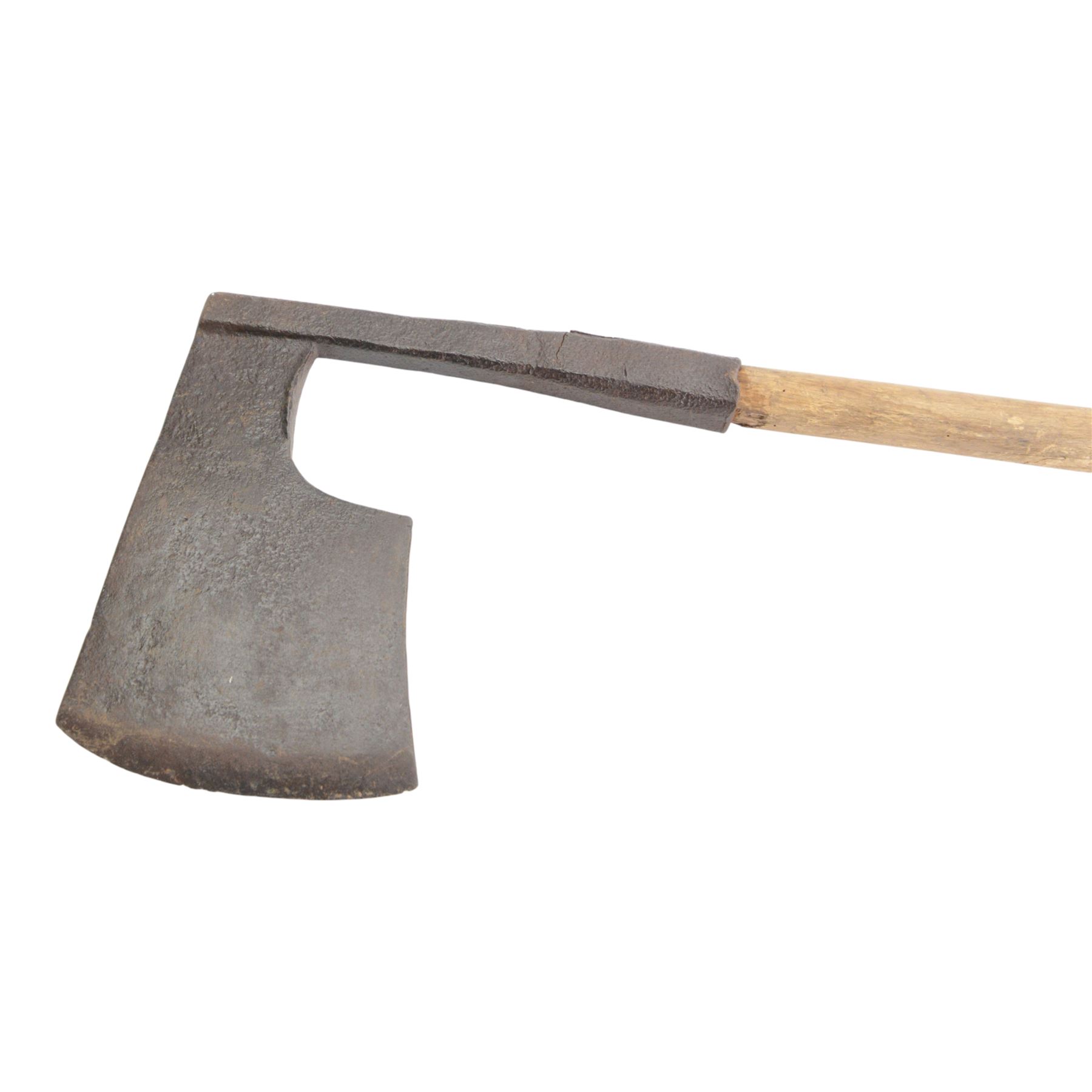 Late 18th century French Revolution period citizens executioners style axe, L83cm