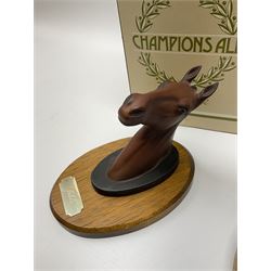 Two Beswick horse and 'Champions All' Wall Plaques, Arkle and Red Rum.