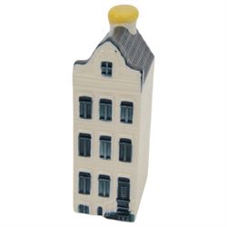 Eighteen KLM Miniatures, each blue Delft house form miniature produced exclusively for KLM Airlines by Bols Amsterdam, most with contents  