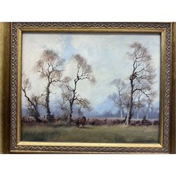 James Wright (British 1935-): Countryside Scenes, pair oils on board signed 19cm x 24cm (2)