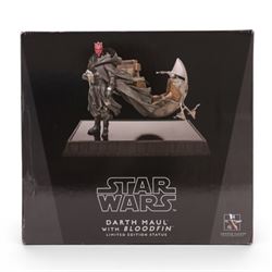 Gentle Giant limited edition Star Wars Darth Maul with Bloodfin statue, no. 8130, limited ...