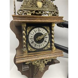 Modern sword set and wall clock