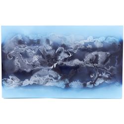 Fintan Whelan (Irish 1967-): 'Ocean Sky', mixed media on canvas unsigned, with certificate of authenticity, 90cm x 150cm 