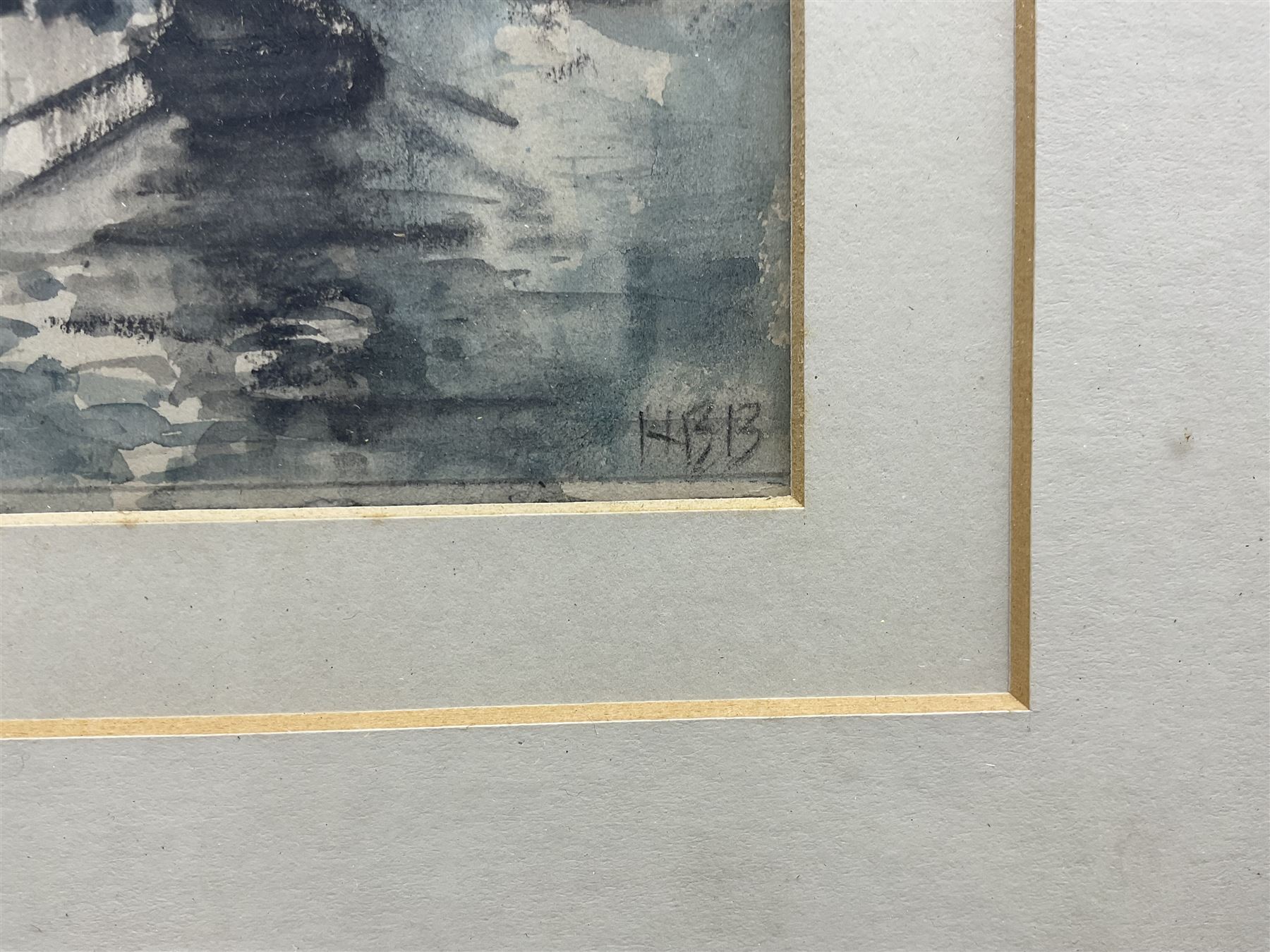 Hercules Brabazon Brabazon NEAC (British 1821-1906): The Rialto Bridge - Venice, watercolour and charcoal signed with initials 15cm x 19cm