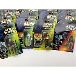 Star Wars - The Power of the Force - thirty-four carded figures; all in unopened blister packs; some with Freeze Frame Action Slide (34)