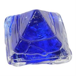 Three Kosta Boda glass bowls, together with four paperweights including an example by Marian Pyrcak