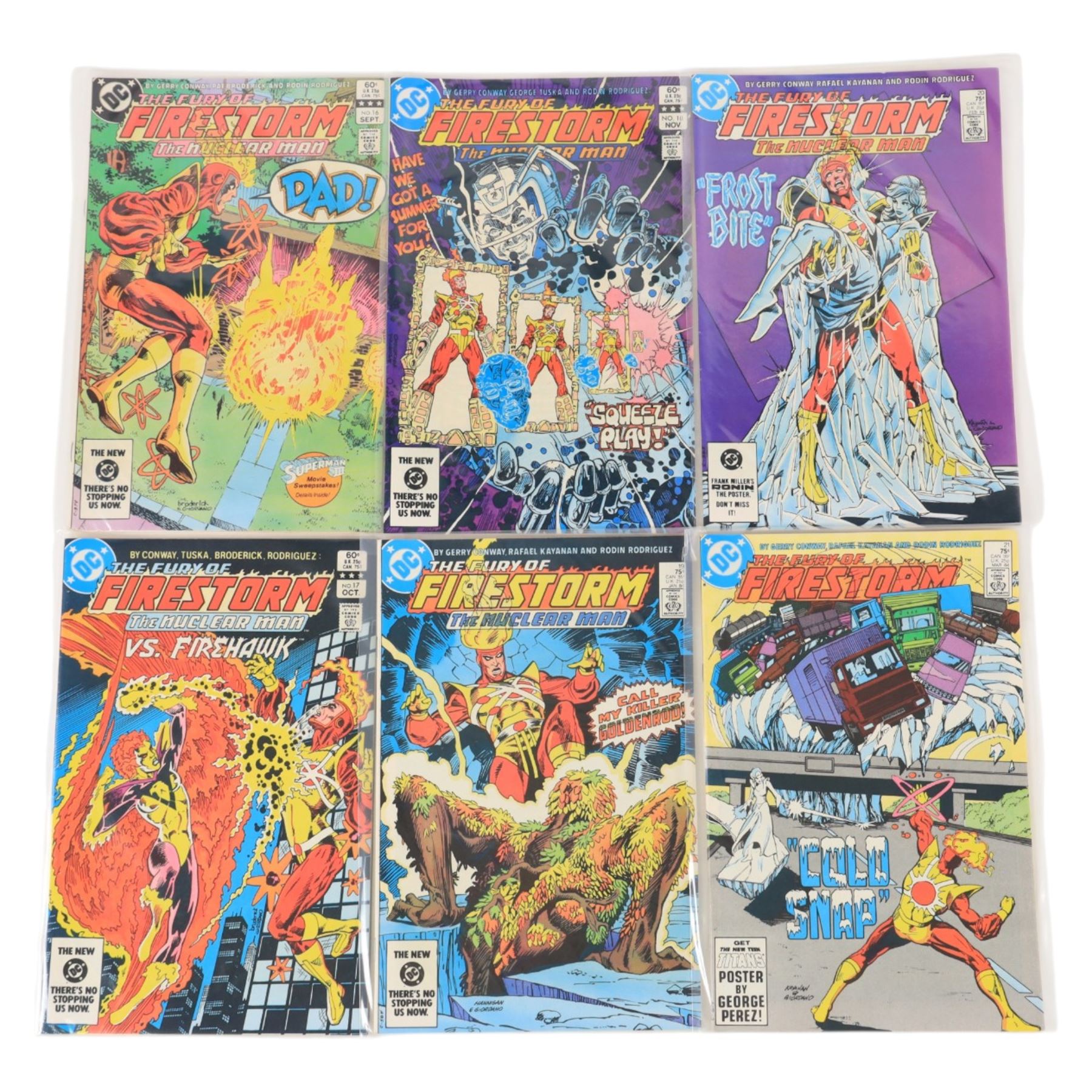 One-hundred and five DC Bronze Age and later 'Firestorm' comic books, spanning years 1978- 2006, comprising three Vol. 1 issues #1, #3 and #4, ninety-five Vol. 2 issues #1-#85, #87, #89-#92, #95, #97-#100, annuals #1, #2, #3, #4 and #5 and two 2006 Vol. 3 issues #28 and #30