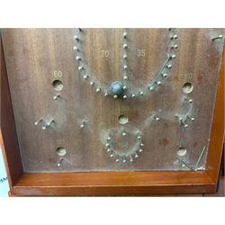 Bagatelle board and Harrods backgammon set in case