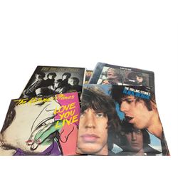 Over seventy LP records 1960s/70s/80s including seven Beatles, five Rolling Stones, Cliff Richard and The Shadows, Isaac Hayes, Jackson Browne, The Osmonds, Beach Boys, Duane Eddy, Buddy Holly, Elvis Presley, Carpenters, Thin Lizzy, Meat Loaf, Black Sabbath, Dubliners etc; and twelve 10