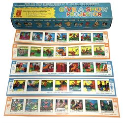 Chad Valley battery operated Give-A-Show projector, boxed with quantity of slides; and two extra boxes of slides Sets J & K (3)