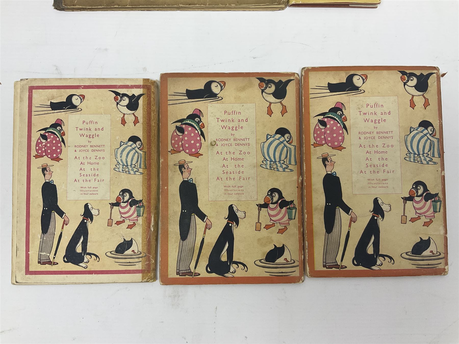 Joyce Dennys, Puffin Twink & Waggle 'at the seaside', 'at the fair' and 'at home', together with Susan Gladstone 'Bruno and His Friend Chimp' and L'Oiseau de Feu (Firebird) 'Scheherazade'