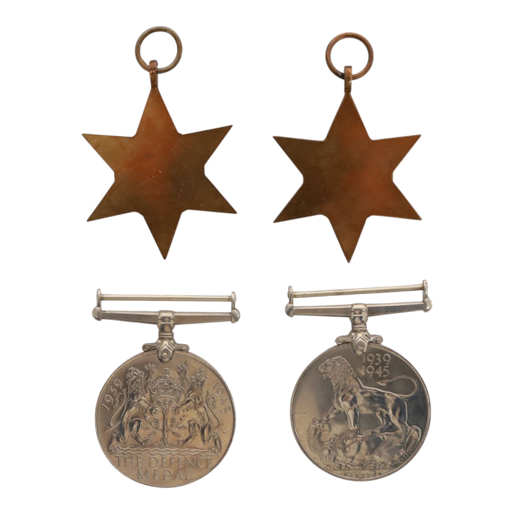 WWII medal group, comprising War medal, Defence medal, 1939-45 star and the Italy star, awarded to Ralph Dixon M.B.E Lieut Royal Navy