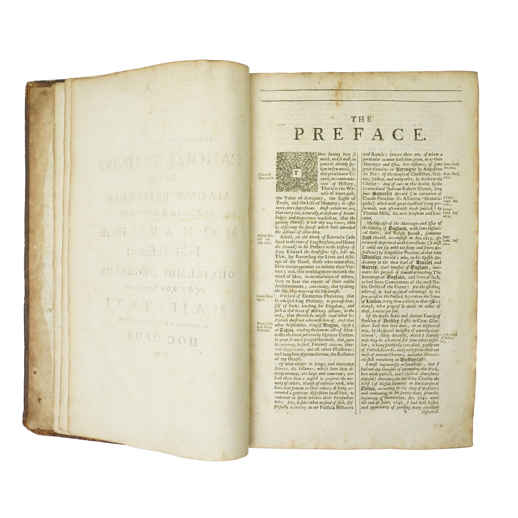 Dugdale, William - 'The Baronage of England'  1675 printed by Tho. Newcomb for Abel Roper et al in full calf, folio